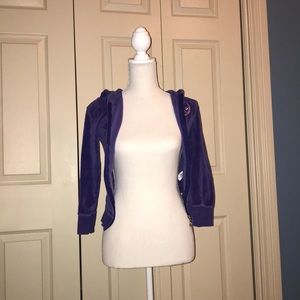 Purple zip up sweatshirt